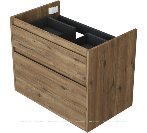 Тумба с раковиной Aquanet Nova Lite 2.0 75 2 ящика дуб рустикальный 00348194