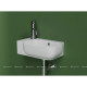 Раковина подвесная Ceramica Nova Element 403х249х140 мм левая белая CN6074L