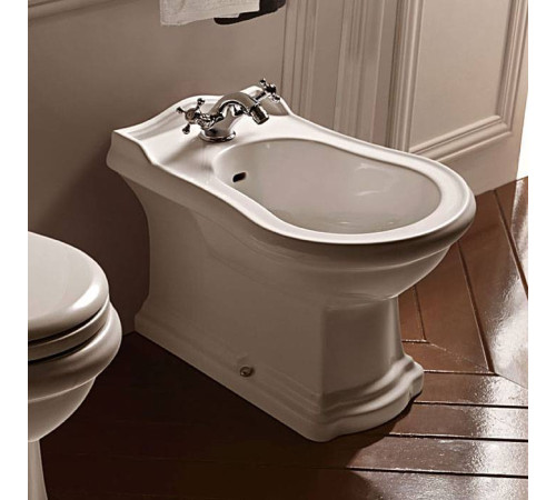 Биде напольное Kerasan Retro 61х39 см приставное BTW 3 отверстия 102201*3