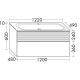 Комплект мебели Burgbad Fiumo 122х49х61 см Белый матовый SFXN122F3956FOT2G0200C0001