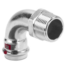 Угольник 90° Viega Prestabo 28 мм x 1 ВР нелегированная сталь 558444