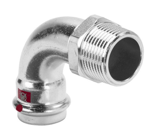 Угольник 90° Viega Prestabo 28 мм x 1 ВР нелегированная сталь 558444