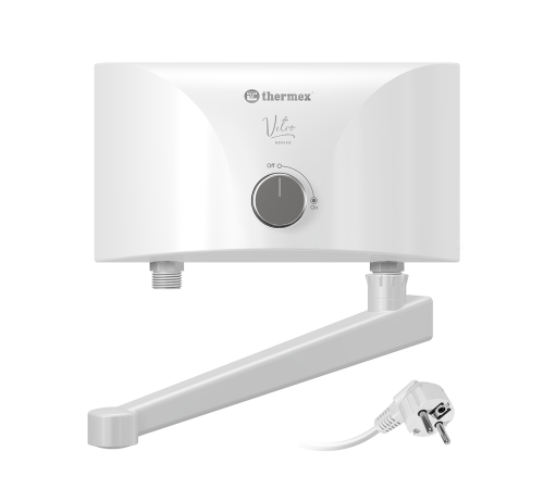 Водонагреватель проточный электрический Thermex Vetro 3500 tap 3.5 кВт 15955