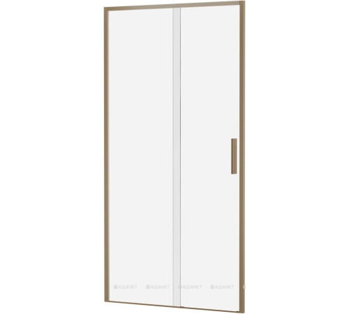 Душевая дверь в нишу Aquanet Pleasure Evo 1000 мм золотой никель Easy Clean AE65-N100-GBT