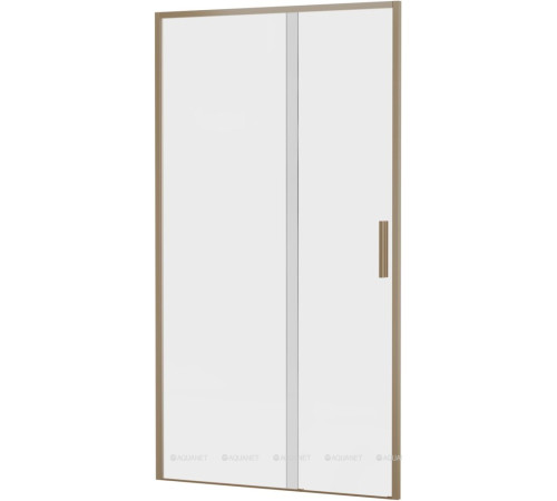 Душевая дверь в нишу Aquanet Pleasure Evo 1100 мм золотой никель Easy Clean AE65-N110-GBT