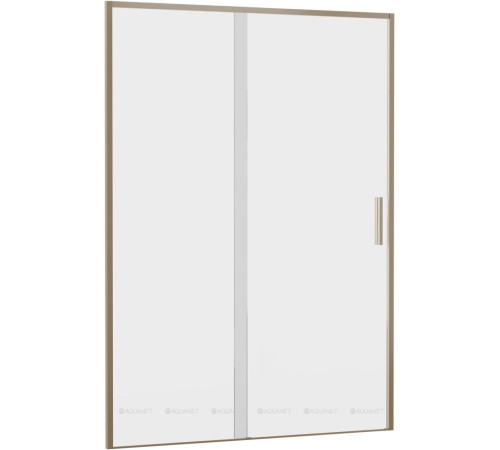 Душевая дверь в нишу Aquanet Pleasure Evo 1400 мм золотой никель Easy Clean AE65-N140-GBT