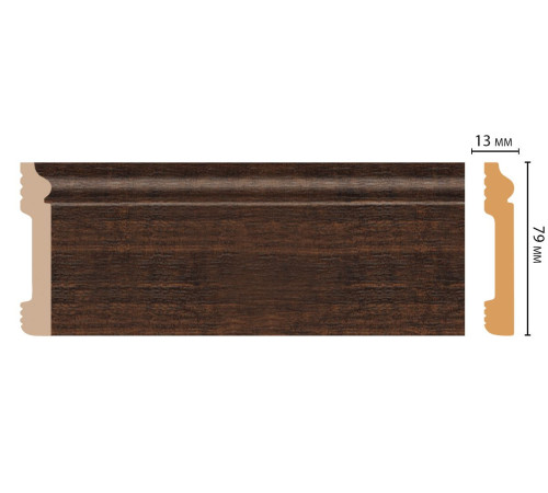 Плинтус напольный DECOMASTER D005-966 ДМ 79х13х2400 мм D005-966 ДМ