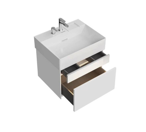 Тумба подвесная Kerama Marazzi Logica 56.4x46x40.3 см 2 ящика белоснежный LOG.60.2\WHT