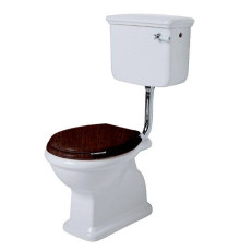 Унитаз напольный SIMAS Lante 38.5х58 см выпуск в пол низкий бачок хром белый LA01bi/LA28Bbi/D23cr