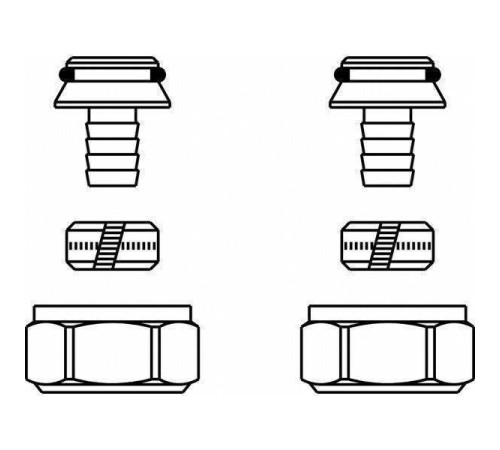 Набор со стяжным кольцом Oventrop Ofix K 16x2 мм G 3/4 2 шт 1016874