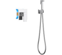 Набор с гигиеническим душем Aquanet Либра (смеситель, лейка, шланг, держатель) AQ1619CR