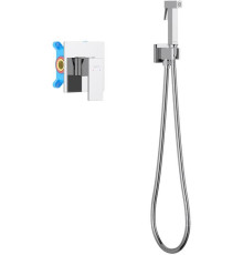 Набор с гигиеническим душем Aquanet Либра (смеситель, лейка, шланг, держатель) AQ1619CR