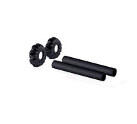 Комплект декоративных трубок SR Rubinetterie Old Style L160 x Ø18-20-1/2 чёрный матовый 0497-1500V16S