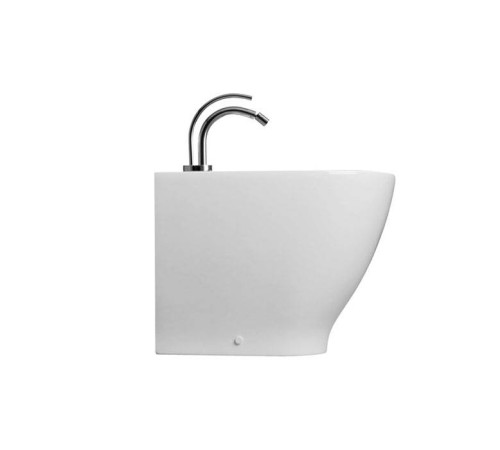 Биде напольное Kerasan Aquatech 55х35 см 1 отверстие белый 372201.1