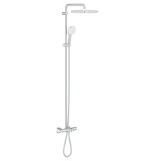 Душевая система GROHE Tempesta System 250 Cube с термостатом и изливом на ванну хром 26691001