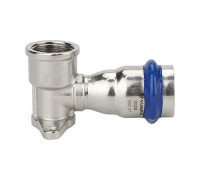 Водорозетка раструбная Varmega Inox Press 18x1/2 ВР нержавеющая сталь VM716001804