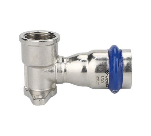 Водорозетка раструбная Varmega Inox Press 18x1/2 ВР нержавеющая сталь VM716001804