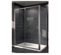 Боковая стенка душевого ограждения Hüppe X1 900х1900 мм серебро прозрачное стекло 140505.069.321