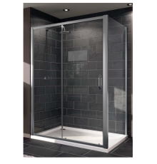 Боковая стенка душевого ограждения Hüppe X1 900х1900 мм серебро прозрачное стекло 140505.069.321