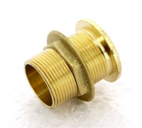 Выпуск резервуарный Tiemme 1 1/4 НР с фланцем и контргайкой без заглушки 1500231