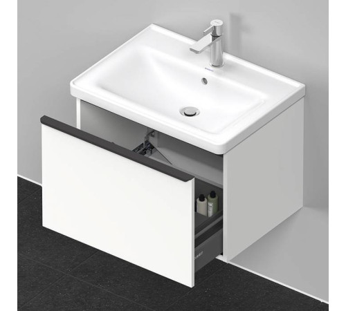 Тумба с раковиной Duravit D-Neo 634x452x440 мм подвесная белый матовый 2367650000/DE425401818