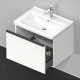 Тумба с раковиной Duravit D-Neo 634x452x440 мм подвесная белый матовый 2367650000/DE425401818