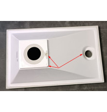 Раковина AquaMe Malaga 420 литьевой мрамор 420х250х120 мм Mal.04.04.D