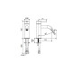 Смеситель для раковины Almar Mixers на 1 отв. латунь PVD E214000.HB