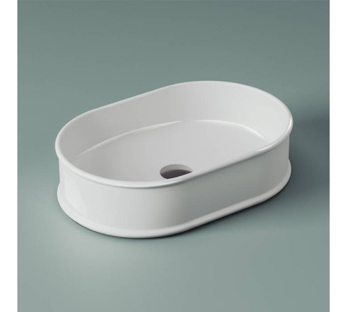 Раковина накладная Artceram Atelier 60х40 см без отв. белый ATL002 01 00