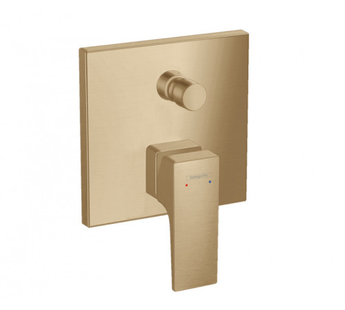 Смеситель для душа hansgrohe Metropol на 2 потребителя внешняя часть шлифованная бронза 32546140