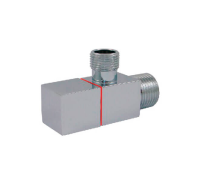 Кран Schlosser Square DN15 1/2 x 1/2 НР/НР хромированный 606000052