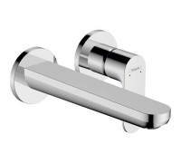 Смеситель для раковины Hansgrohe Rebris S настенный скрытого монтажа излив 20 см хром 72528000