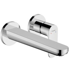 Смеситель для раковины Hansgrohe Rebris S настенный скрытого монтажа излив 20 см хром 72528000