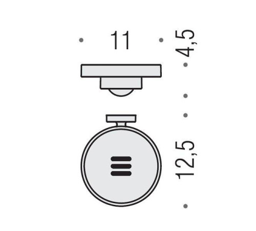 Мыльница Colombo Design Nordic подвесная хром/матовое стекло B5201.CR-VAN
