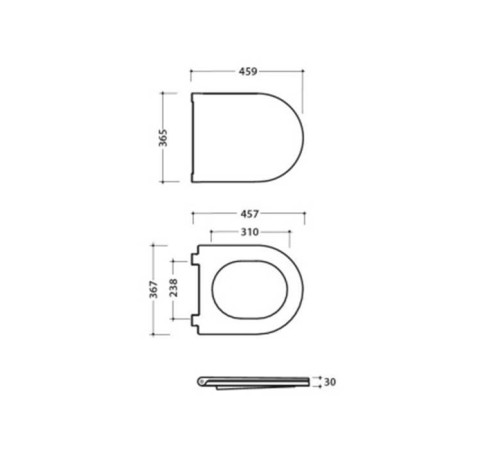 Сиденье для унитаза Globo 4ALL микролифт белый MDR20BI
