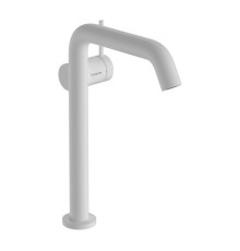 Смеситель для раковины hansgrohe Tecturis S 240 Fine CoolStart EcoSmart+ со сливным гарнитуром Push-Open матовый белый 73370700