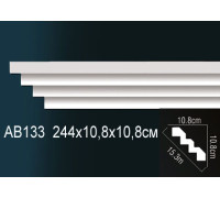 Карниз потолочный полиуретановый Perfect 65x65x2000 мм AB133