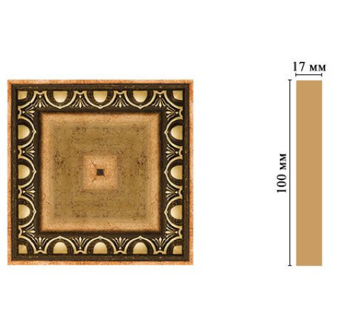 Вставка декоративная DECOMASTER D207 100x100x22 мм D207-57