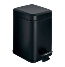 Ведро для мусора Colombo Design BlackWhite 3 л с педалью черный матовый B9210.NM