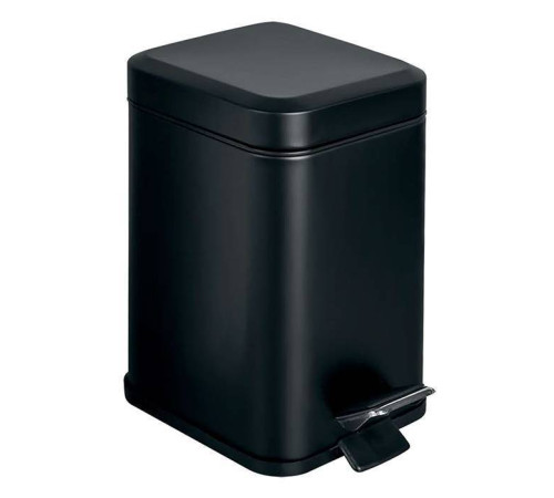 Ведро для мусора Colombo Design BlackWhite 3 л с педалью черный матовый B9210.NM