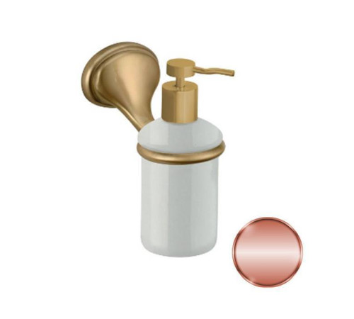 Дозатор жидкого мыла Daniel Revival подвесной керамика белый/медь REDI954 vr 64