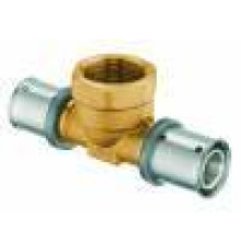 Тройник пресс FAR 16х2-1/2-16х2 мм ВР латунный 4912 1601