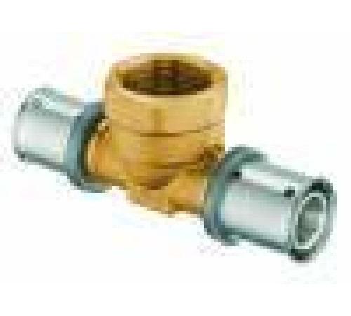 Тройник пресс FAR 16х2-1/2-16х2 мм ВР латунный 4912 1601