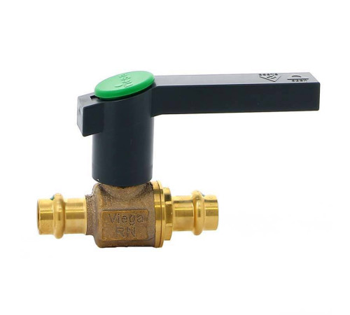 Кран шаровый пресс Viega Easytop 2275 бронза DN15 15 мм 475857