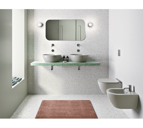 Унитаз подвесной безободковый GSI Pura 500x360 мм Swirlflush Cenere Matte 8816FR517