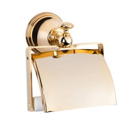 Держатель для туалетной бумаги с крышкой Tiffany World Harmony 219 подвесной золото TWHA219oro