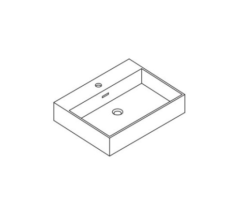 Раковина керамическая BMT MERCURY 1004х460 мм белый глянцевый 834 741 MBE 010