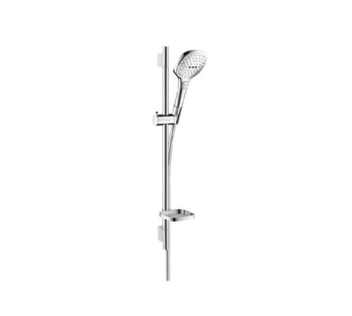 Душевой гарнитур Hansgrohe Raindance Select E 120 3jet со штангой 650 мм белый/хром 26620400