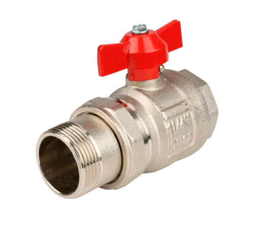 Кран шаровой Itap IDEAL 098 полнопроходной с накидной гайкой 1 1/4 бабочка 0980114