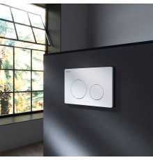 Клавиша для инсталляции механическая AM.PM PrimeFit L пластик белый глянцевый I090101